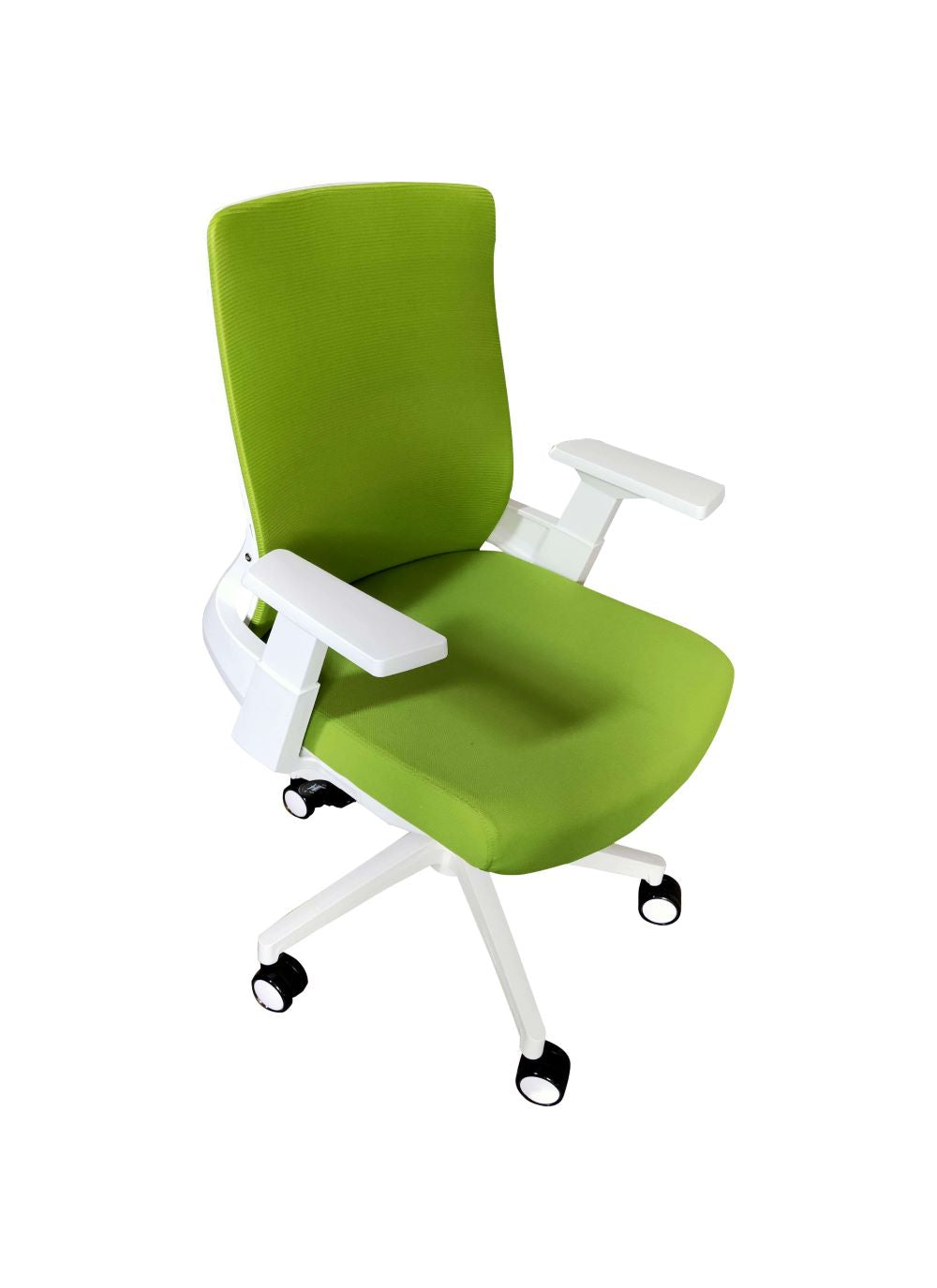 Silla Ejecutiva Chloe Color Blanco y Verde Para Oficina